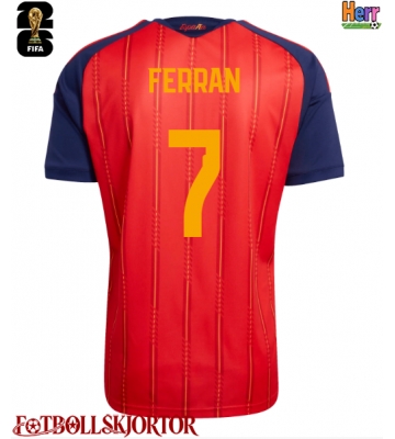 Spanien Ferran Torres #7 Hemmatröja VM 2026 Kortärmad